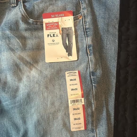 Levi Strauss Signature Men's and Big and Tall Relaxed Fit Jeans Mens sz 38x32 - Picture 9 of 13